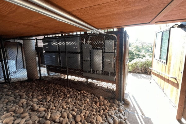 A massive backup battery system or solar